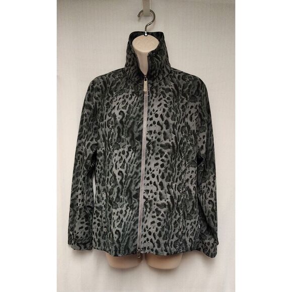 Zenergy by Chicos | Animal Print Hooded Jacket Size Chicos 0 / US 4-small - Picture 2 of 10